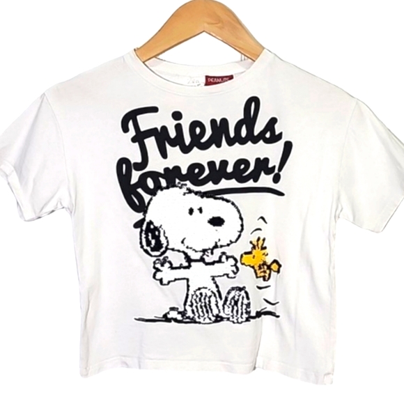Zara Tops - Zara snoopy cropped top Jr's size 9